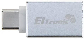 ELTRONIC (1-49) Type-C to USB-A 3.0 (серебро/белый)