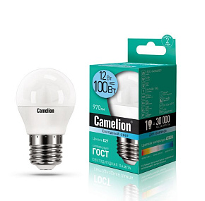 CAMELION (13696) LED12-G45/845/E27/4500K Лампа светодиодная