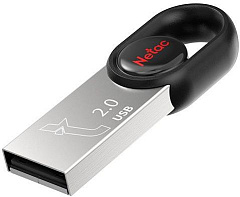 NETAC Флеш Диск 16GB UM2 NT03UM2N-016G-20BK USB2.0 серебристый/черный Флеш Диск