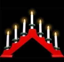 ВОЛШЕБНАЯ СТРАНА светильник настольный Треугольник TR-7W (101581) красн. дерево