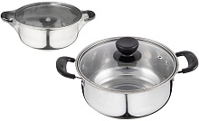 БЕЗ ТМ Кастрюля Promo, объем 1,25л. из нержавеющей стали с крышкой (104613) БЕЗ ТМ Кастрюля Promo, объем 1,25л. из нержавеющей стали с крышкой из жаро