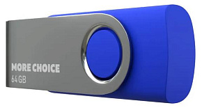 MORE CHOICE (4610196407659) MF64-4 USB 64GB 2.0 Blue Флэш-накопитель