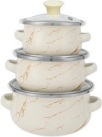 KELLI KL-4400 Кремовый 6 предметов Набор посуды KELLI KL-4400 Кремовый 6 предметов