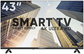 SOUNDMAX SM-LED43M01SU UHD SMART TV Android Безрамочный Телевизор SOUNDMAX SM-LED43M01SU UHD SMART TV Android Безрамочный