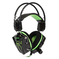 SMARTBUY (SBHG-1200) RUSH SNAKE черно-зеленая Наушники-гарнитура