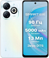 INFINIX Smart 8 X6525 3/64Gb White (2014134) Смартфон