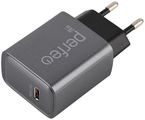 PERFEO (I4668) порт TYPE-C, 20W, серый СЗУ