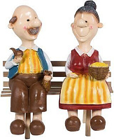 PARK Фигурка садовая Бабка с дедкой на лавке H-54 см (169408) Фигурка садовая