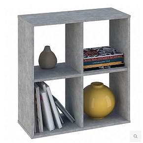 POLINI Стеллаж Polini Home Smart Кубический 4 секции, бетон (1кор) Стеллаж