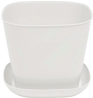 VIOLET квадратное 9,8л. с поддоном (белый) 389806