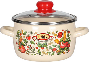 APPETITE 1RC161S Болоньезе эмал сфер 2,0л Кастрюля APPETITE 1RC161S Болоньезе эмал сфер 2,0л