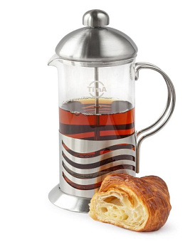 TIMA Френч-пресс "КРУАССАН" 800мл. нержавеющая сталь, боросиликатное стекло. FF-800 Френч-пресс TIMA Френч-пресс "КРУАССАН" 800мл. нержавеющая сталь, 