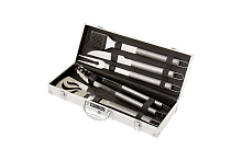 PALISAD Набор приборов для барбекю, 5 шт, в алюминиевом кейсе, Camping 69579 Товары для пикника