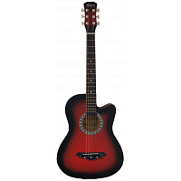 Гитара BELUCCI BC3820-RDS красн/чёрн ВЫРЕЗ акустика