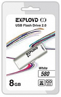 EXPLOYD 8GB 580 белый USB флэш-накопитель
