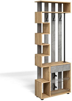 БИТЕЛ ПРИХОЖАЯ МИНИ МЛ-1 (ДУБ ЗОЛОТОЙ КРАФТ/БЕТОН) Прихожая