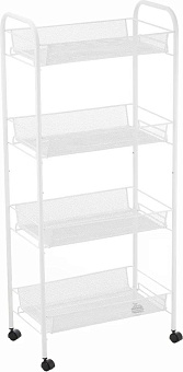 UNISTOR MIRAGE 4-х ярусная на колёсиках с глубокими корзинками 211263 Этажерка