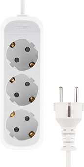 CADENA 3 гн MID 5м сз ПВС 3*1 10А белый