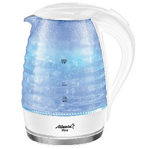 ATLANTA ATH-2467 white (1,7л. стекло) Чайник электрический