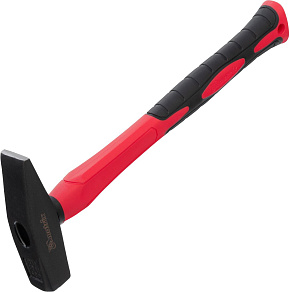 MATRIX Молоток слесарный optimal, 400 г, фибергласовая обрезиненная рукоятка, квадратный боек 10368