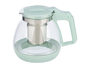 MALLONY Чайник заварочный MENTOLO, 1,1 л, из жаропрочного стекла с фильтром из нерж стали (009370) Чайник заварочный MALLONY Чайник заварочный MENTOLO