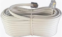 Удл телеф 6P4C GRUNKRAFT 15м белый