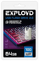 EXPLOYD EX-64GB-700-Silver 2.0 USB-флэш