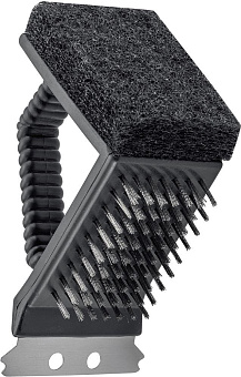 PALISAD Щетка для чистки гриля 3 в 1 (щетка, скребок, губка), Camping 69703 Щетка