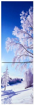ОРСК 175 B glass ZIMA 365л белый стекло зима
