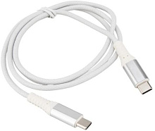 ELTRONIC Кабель Type-C to Type-C 1.0м ( 1-37) 3.0A/60W TPE оплетка (белый) в пакете