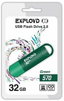 EXPLOYD 32GB 570 зеленый [EX-32GB-570-Green] USB флэш-накопитель