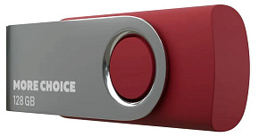 MORE CHOICE (4610196407673) MF128-4 USB 128GB 2.0 Red Флэш-накопитель