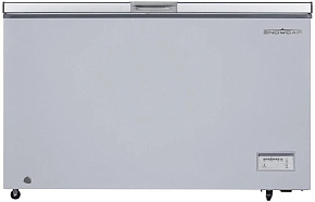 SNOWCAP CF-400 ЕS (ларь, глухая крышка) 380л серебристый Морозильный ларь