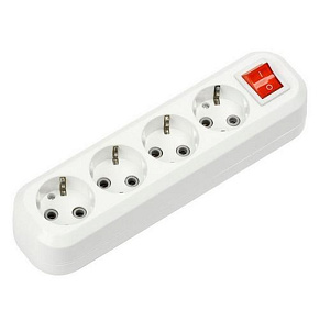 SMARTBUY (SBE-16-4-00-ZS) колодка 4 гнз. 16а/3,5квт, c /з колодка