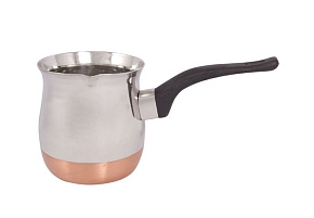 MALLONY Кофеварка стальная с медным дном 650 мл, модель CW-650C (турка) (985213) Кофеварка стальная MALLONY Кофеварка стальная с медным дном 650 мл, м