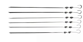 GRINDA 427756 "BARBECUE" Шампуры, уголок, 550мм, 6шт в упаковке Шампура