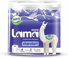 АРТПЛАСТ (СГТ59905) 2 сл х 4 рул - Snow Lama Standart Бумага туалетная
