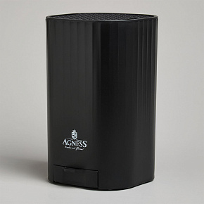 AGNESS 907-321 с точильным камнем 13,6*14,6*23см Подставка для ножей