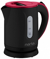 MARTA MT-4637 черный/красный (39336) чайник