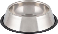 РЫЖИЙ КОТ Миска для животных с антискользящим дном, нержавеющая сталь, резина, 18 см, 380 мл (106767)