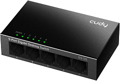 CUDY Коммутатор GS105 5 портов (5x1000Mbs, неуправляемый, настольный, L2, корпус-металл) (GS105)