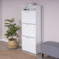 ГУД ЛАКК 2.02.10.440.1 СИРИУС тумба для обуви 60х143 белая RU (2 пак.)