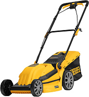 DENZEL Газонокосилка электрическая GMC-2000, шир. 44см, 2000 Вт, 6 уров., травосб. 45 л//