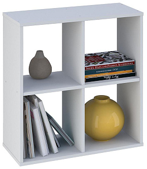 POLINI Стеллаж Polini Home Smart Кубический 4 секции, белый (1кор) Стеллаж