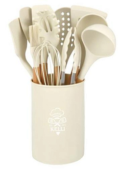 KELLI KL-01120 кремовый Набор кухонных принадлежностей