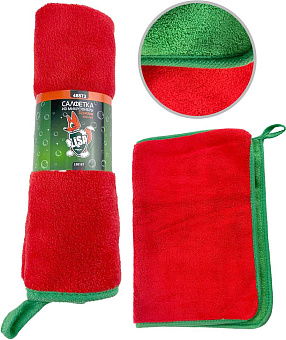 LI-SA LS0107 из суперплотной микрофибры для сушки и полировки 32х43см, плотность 800г/м2 48873 Салфетка для автомобиля