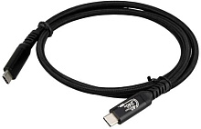 ELTRONIC Кабель Type-C to Type-C 1.0м ( 1-57) 240W нейлоновая оплетка (черный) в пакете