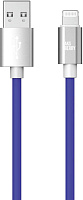 AKSBERRY (6900327670013) X165 Liquid silicone USB A -Lightning, синий Кабель AKSBERRY (6900327670013) X165 Liquid silicone USB A -Lightning, синий