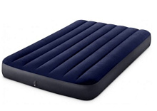 INTEX Матрас надувной CLASSIC DOWNY AIRBED 137x191x25 см .(в коробке) Арт. 64758 Матрас надувной