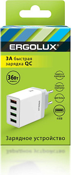 ERGOLUX (15292) ELX-РA02QC-C01 белый СЗУ